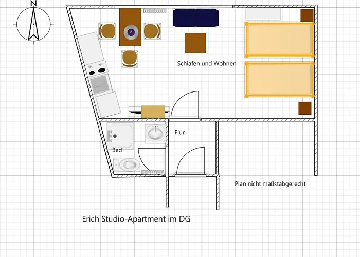 Apartamento Gaestehaus Muensterland Fuer Geschaeftsreisende Und Monteure Im 2og Rhede (North Rhine-Westphalia)